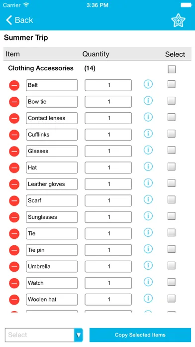 Packing List Free スクリーンショット