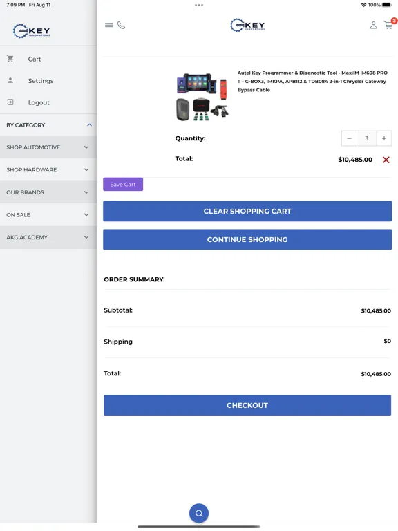 Zrzuty ekranu Key Innovations iPad 