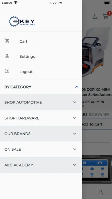 Zrzuty ekranu Key Innovations