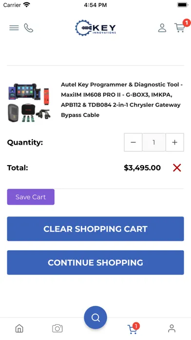 Zrzuty ekranu Key Innovations