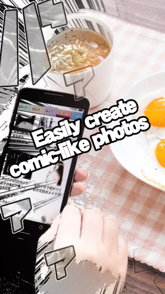 Manga Comic Camera - Create comic-style photos with effects and filters. سکرین شاٹس