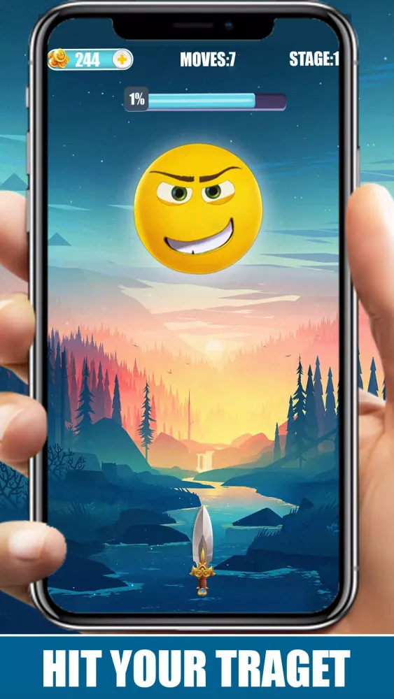 Emoji Knife Hit- Knife Master Screenshots