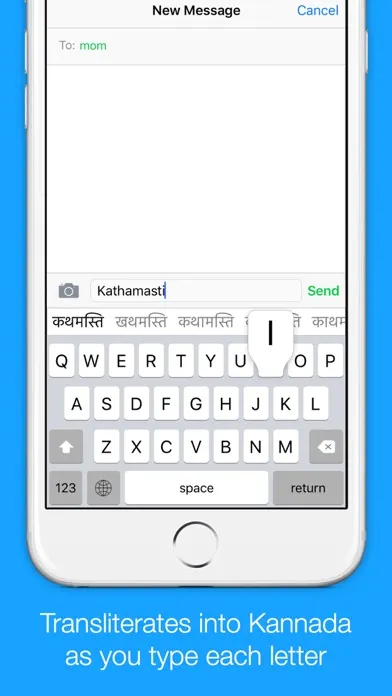 Kannada Transliteration Keyboard by KeyNounce স্ক্রিনশট
