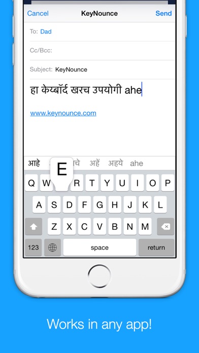Marathi Transliteration Keyboard - Phonetic Typing in Marathi by KeyNounce应用截图