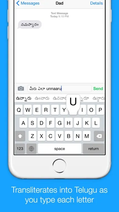 Telugu Transliteration Keyboard by KeyNounce Ekran Görüntüleri