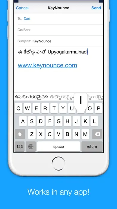 Telugu Transliteration Keyboard by KeyNounce Ekran Görüntüleri