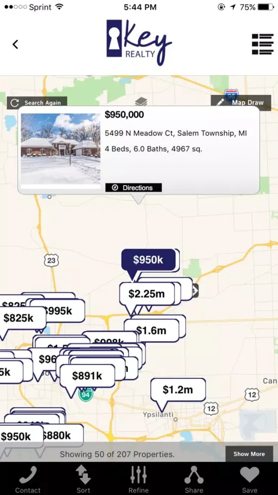 ภาพหน้าจอของ Key Realty Michigan