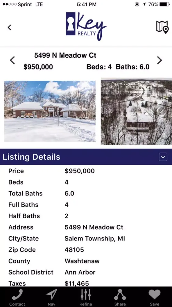 ภาพหน้าจอของ Key Realty Michigan