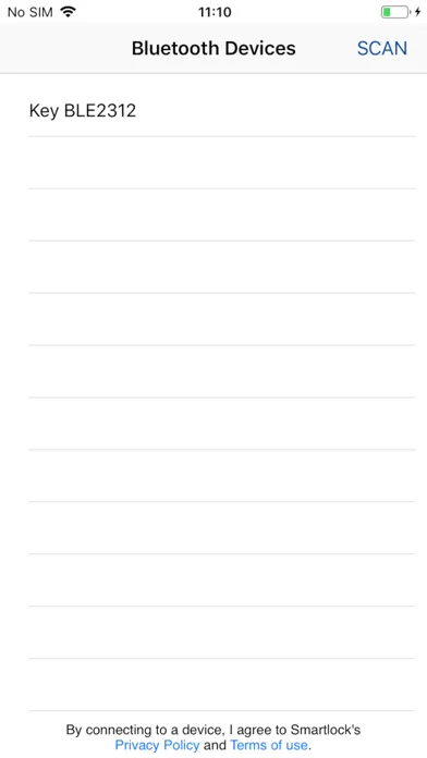 Smartlock BLE应用截图