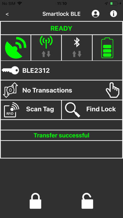 Tangkapan layar Smartlock BLE