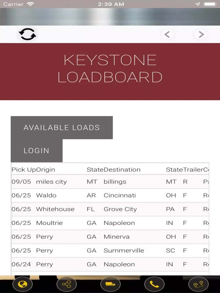 Скриншоты Keystone Logistics, Inc. iPad 