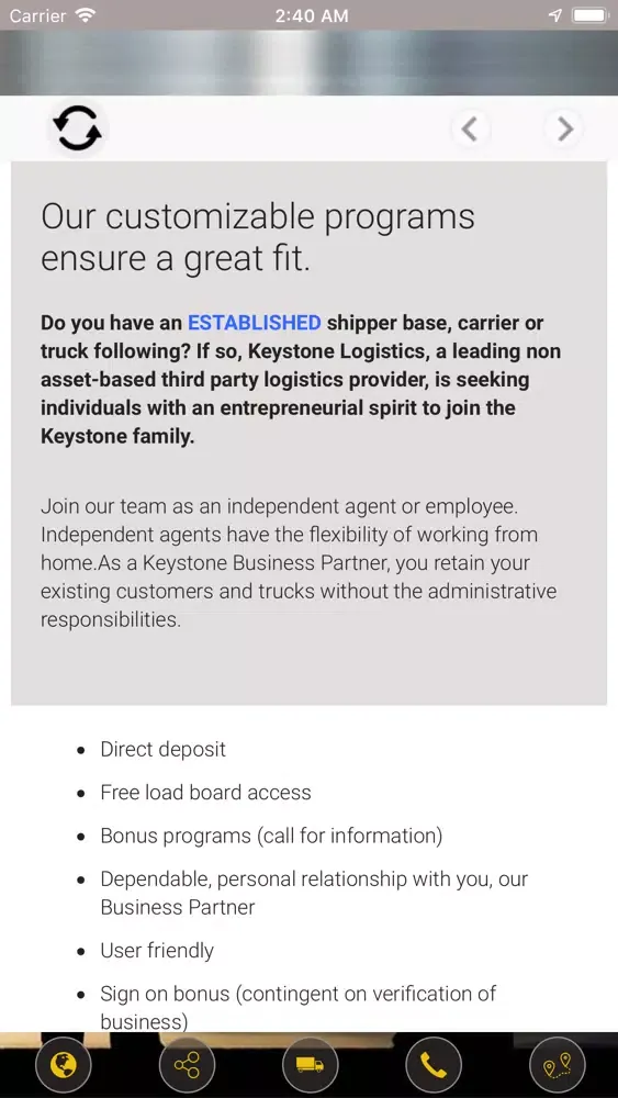 Скриншоты Keystone Logistics, Inc.