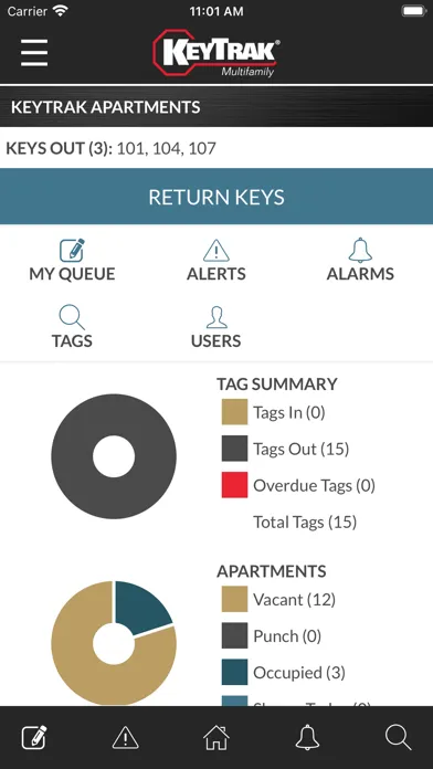 KeyTrak Multifamily Ekran Görüntüleri