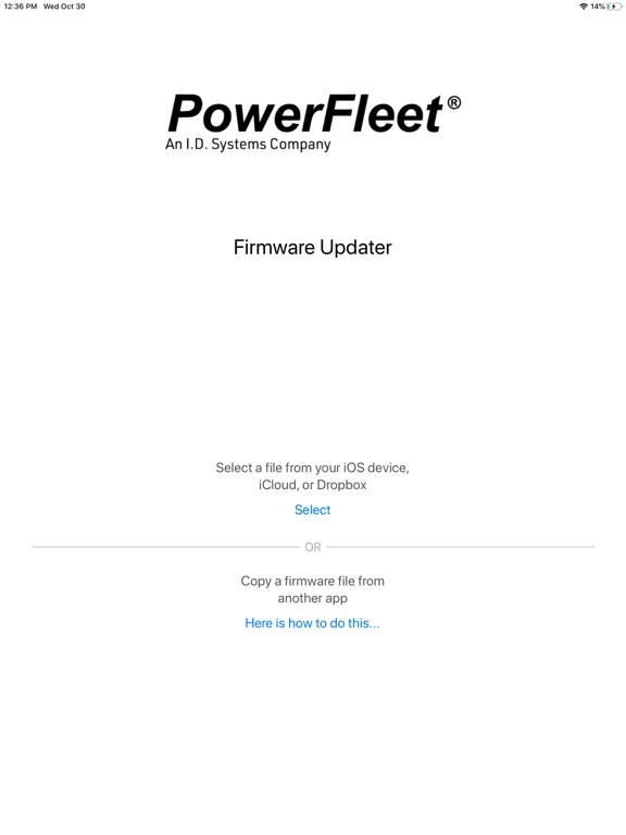 Скриншоты PowerFleet Updater iPad 