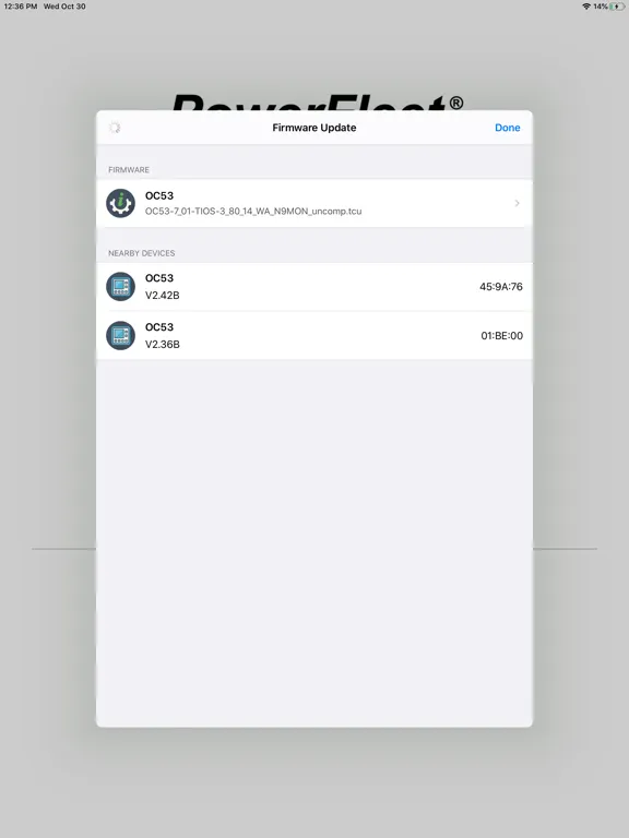 Скриншоты PowerFleet Updater iPad 