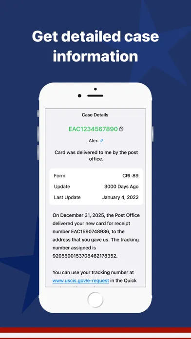 Capturas de pantalla de Case Tracker for USCIS Citizen
