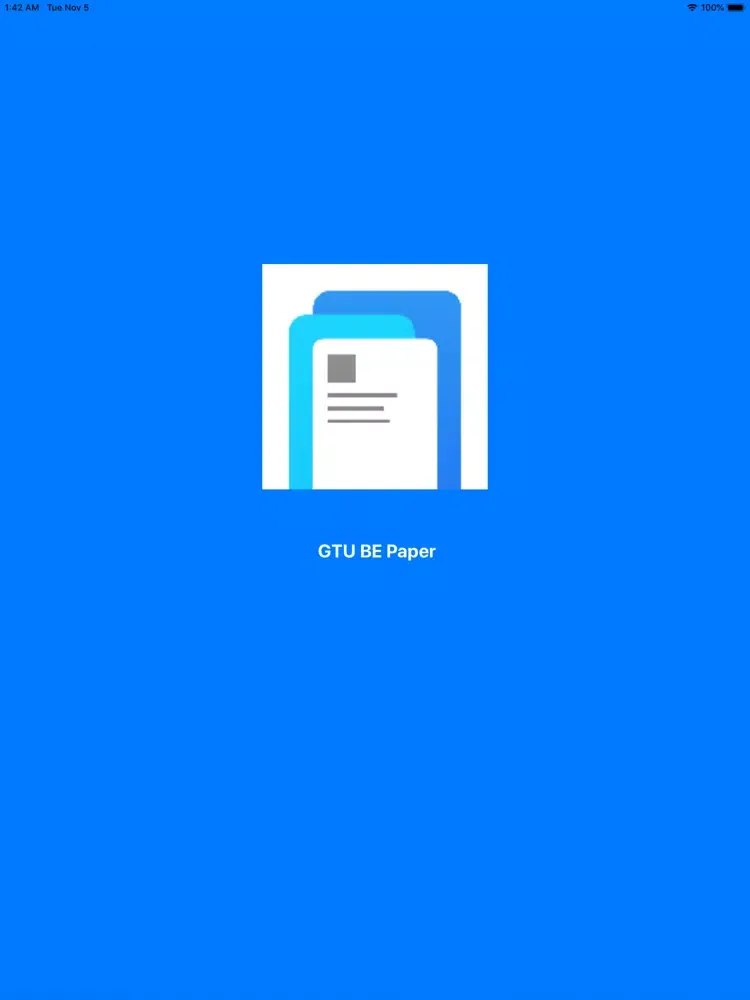 Capturas de pantalla de GTU BE Paper iPad 