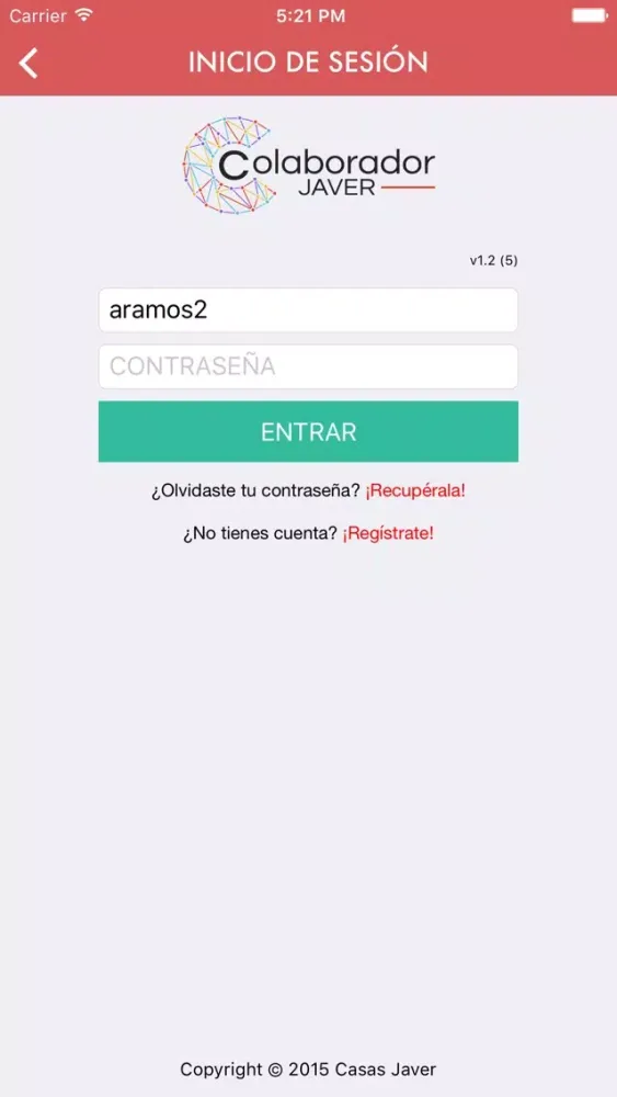 Zrzuty ekranu Colaborador Javer