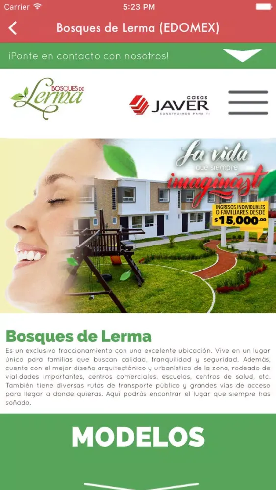Zrzuty ekranu Colaborador Javer