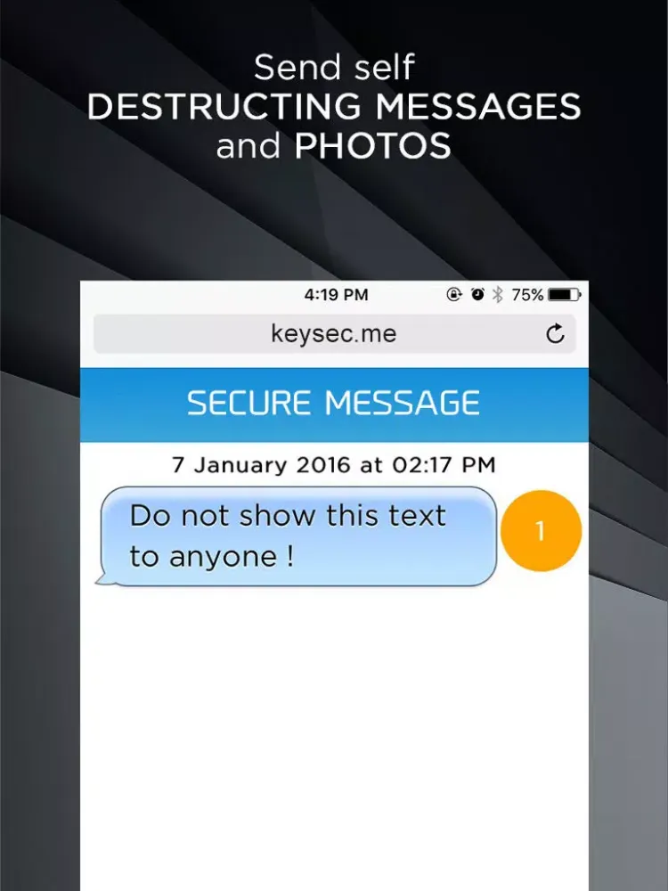 Ảnh chụp màn hình của KeySec - Secure Keyboard Communications iPad 