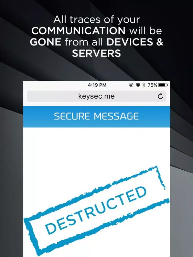Ảnh chụp màn hình của KeySec - Secure Keyboard Communications iPad 