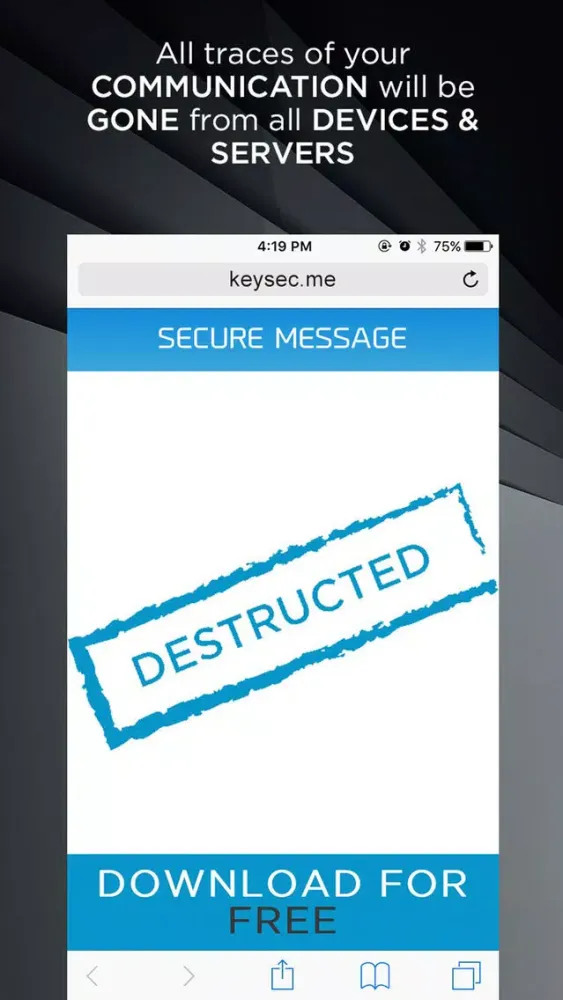 Ảnh chụp màn hình của KeySec - Secure Keyboard Communications
