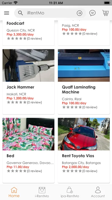 iRentMo Screenshots