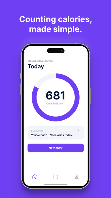 Simple Calorie Tracker سکرین شاٹس