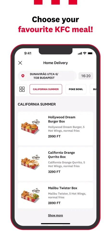 KFC Magyarország Screenshots