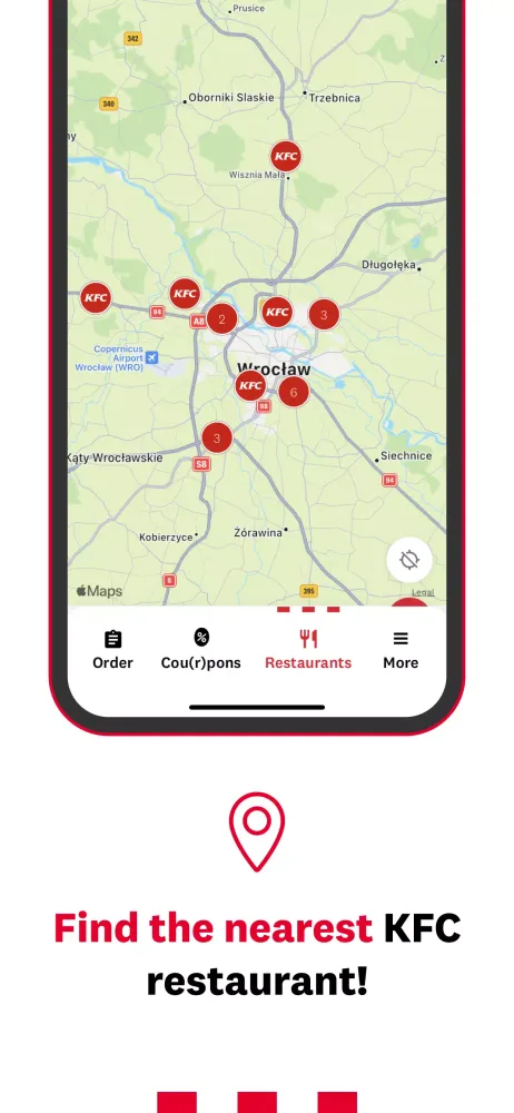 Ảnh chụp màn hình của KFC Poland