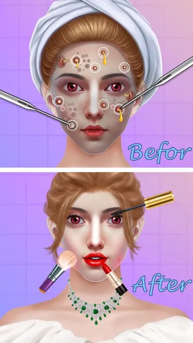 Tangkapan layar Makeover Salon DIY Makeup ASMR