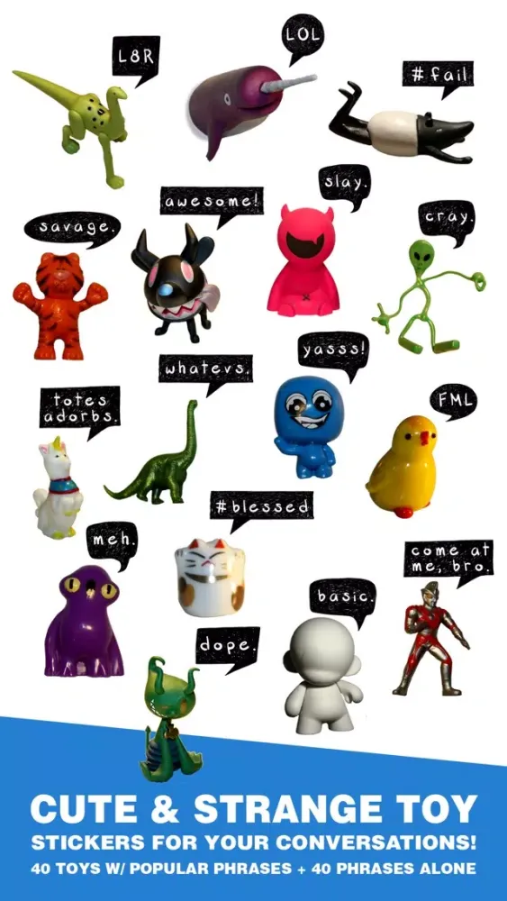 صور Toys Talk - Funny Toys and Phrases Stickers