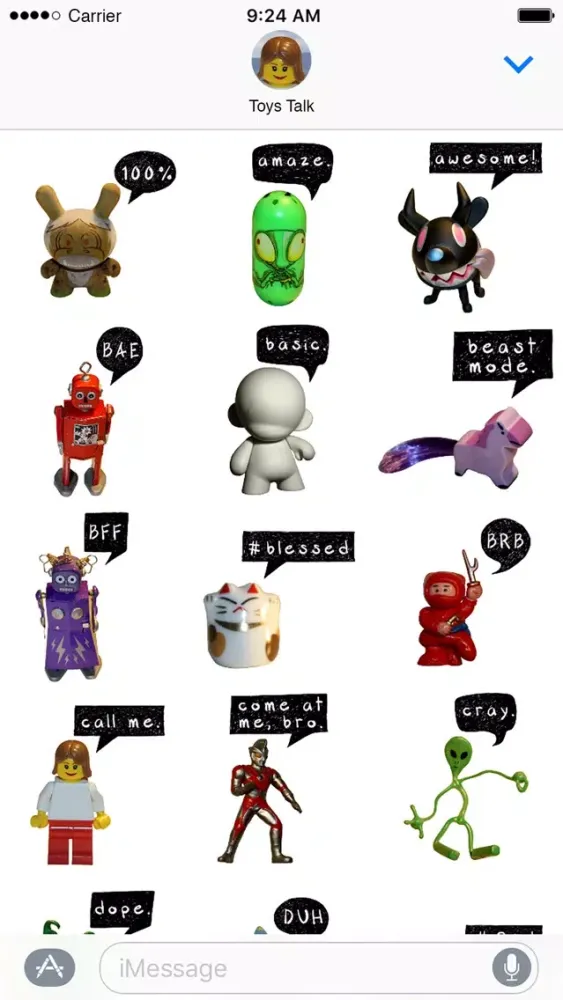 صور Toys Talk - Funny Toys and Phrases Stickers
