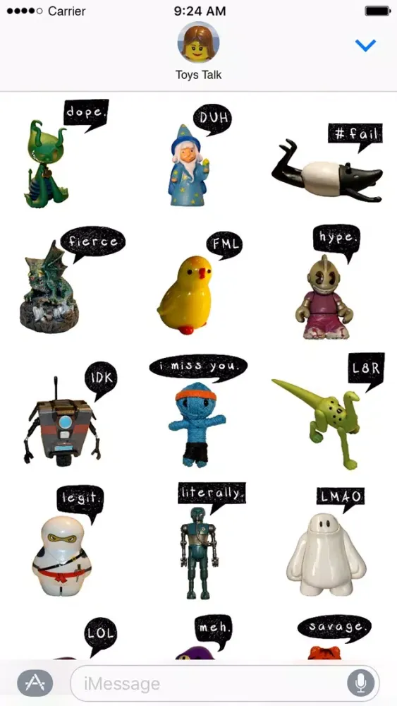 صور Toys Talk - Funny Toys and Phrases Stickers