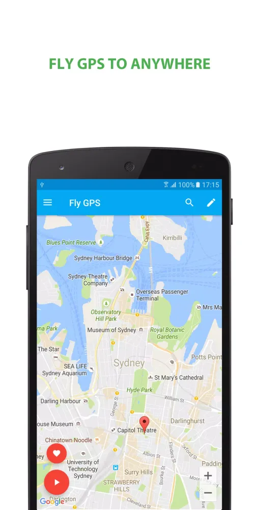 Tangkapan layar Fly GPS