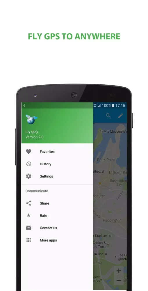 Tangkapan layar Fly GPS