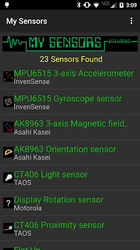 My Sensors應用截圖