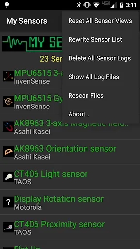 My Sensors應用截圖