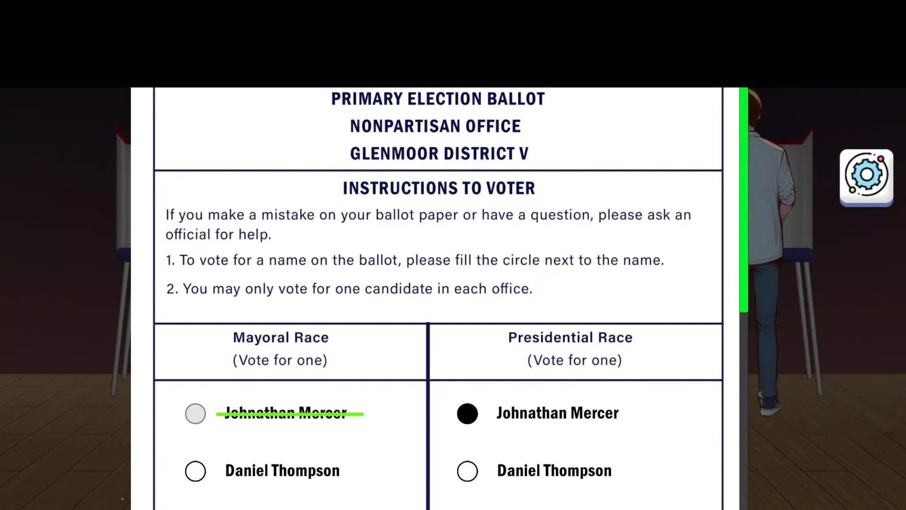 Capturas de pantalla de President Election Voting Game