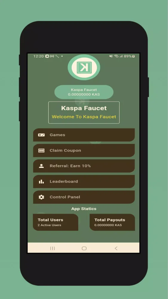 Kaspa Faucet Screenshots