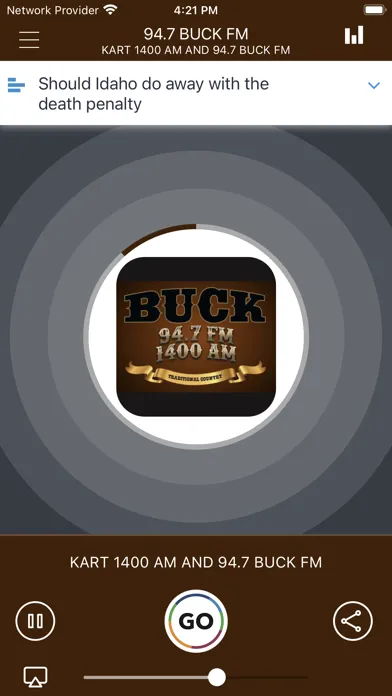 Capturas de pantalla de 94.7 BUCK FM