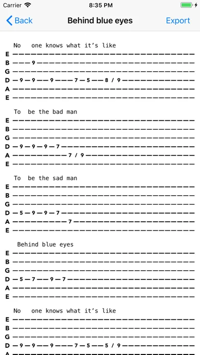 Guitar Tab Maker 스크린샷