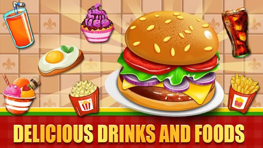 Tangkapan skrin Fast Food Cooking Game Offline