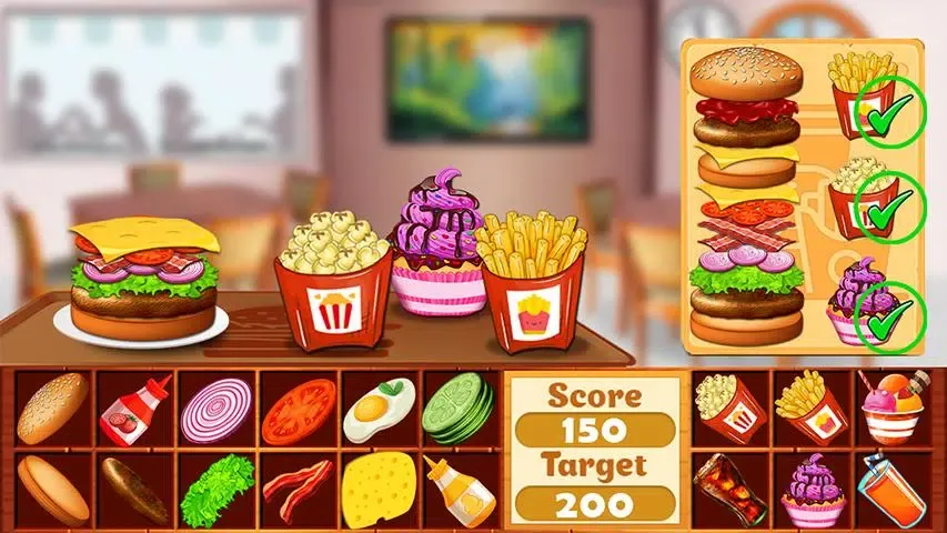 Tangkapan skrin Fast Food Cooking Game Offline