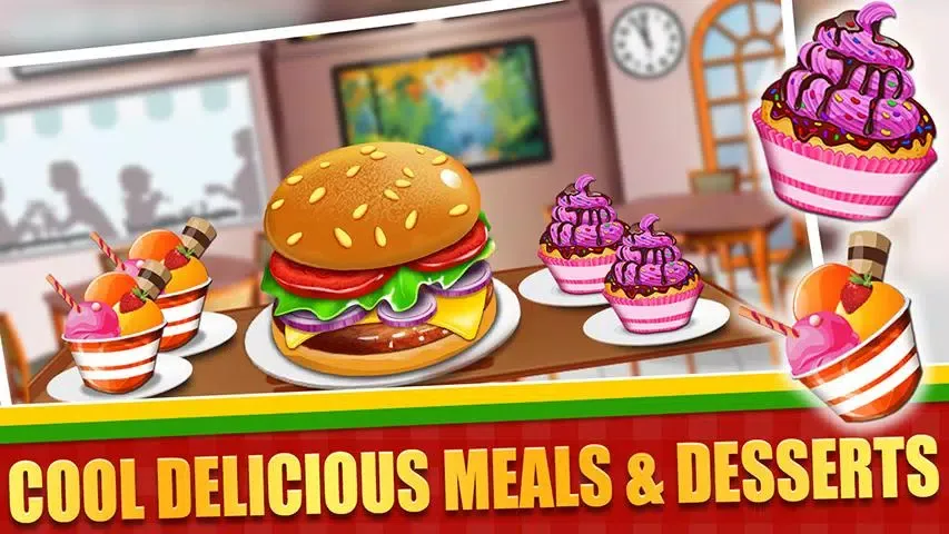 Tangkapan skrin Fast Food Cooking Game Offline