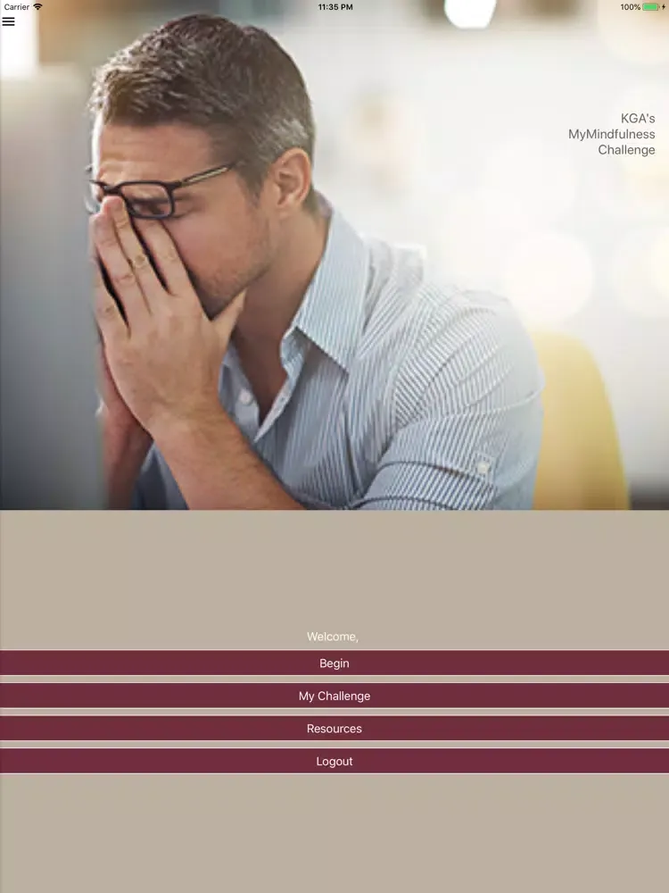 Capturas de pantalla de KGA's MyMindfulness Challenge iPad 