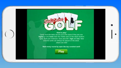 Tangkapan skrin Solitaire Golf Game