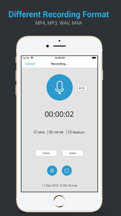 Audio Recorder HD & Voice Memo স্ক্রিনশট