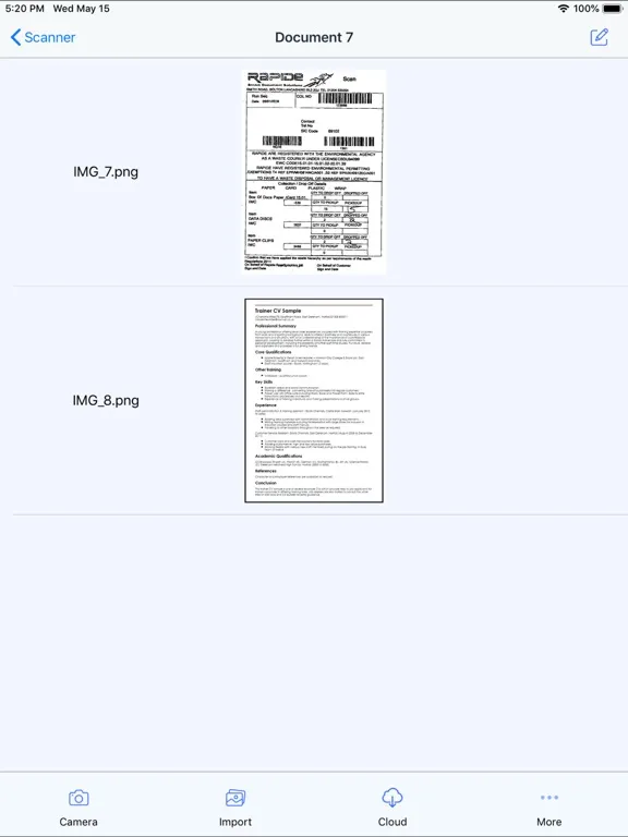 Tangkapan layar PDF Scanner : Scan & Share iPad 