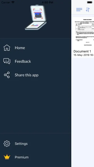 Tangkapan layar PDF Scanner : Scan & Share